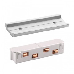 Соединитель питания прямой с планкой для накладных шин Novotech Flum 135163 Соединитель питания прямой с планкой для накладных шин Novotech Flum 135163