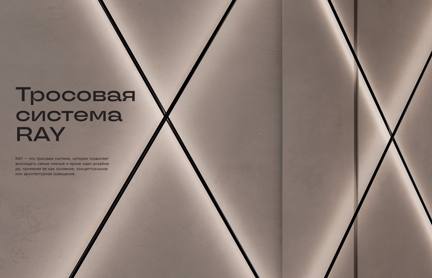 Трековая трос-система ST Luce Ray